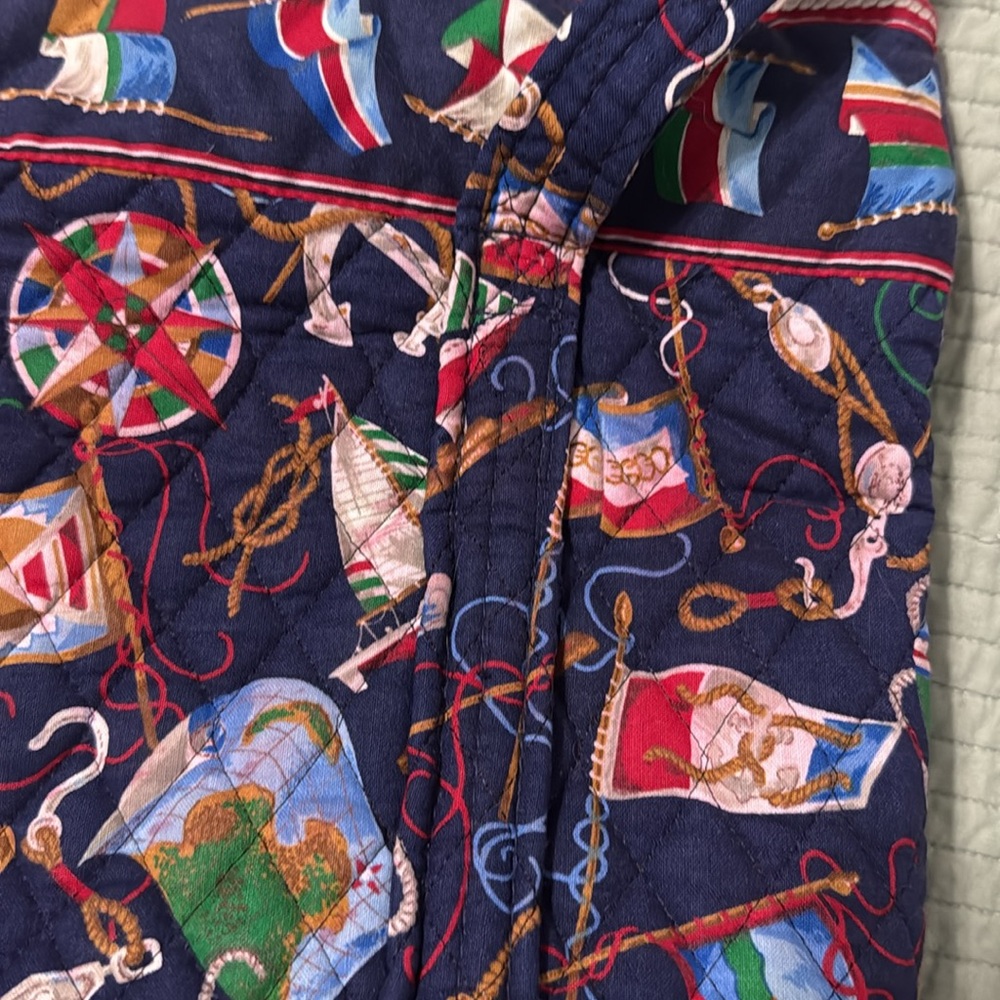 Vera Bradley Blue Quilted Tote with Patriotic Flair - Picture 12 of 14